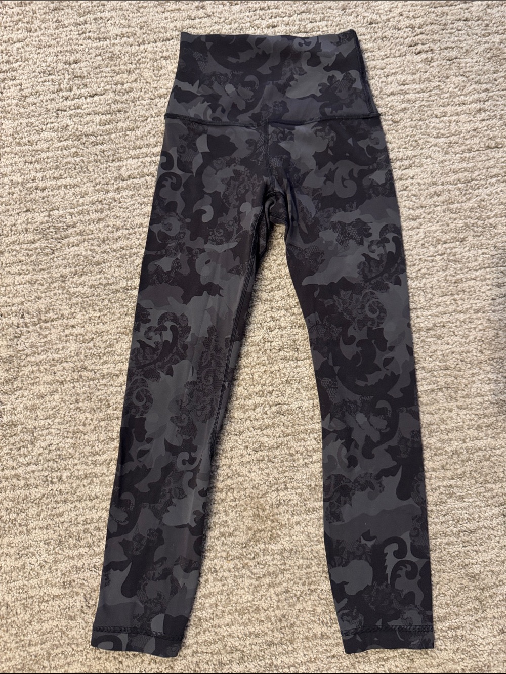 Lululemon Align Black Lace Print Leggings